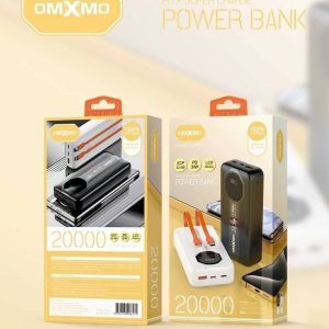 پاوربانک اورجینال OMXMO مدل OX-PD11 ظرفیت ۲۰۰۰۰ میلی‌آمپر